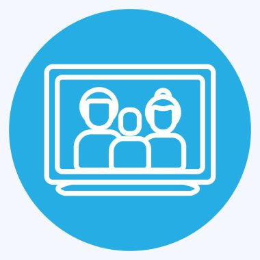 Simge fotoframı. Aile sembolü ile ilgili. Basit dizayn edilebilir. Basit resimleme