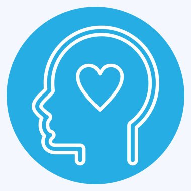 Simge İyiliği. Psikoloji Kişiliği sembolüyle ilgili. Basit dizayn edilebilir. Basit resimleme