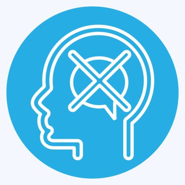 Simge Hoşgörüsüzlüğü. Psikoloji Kişiliği sembolüyle ilgili. Basit dizayn edilebilir. Basit resimleme