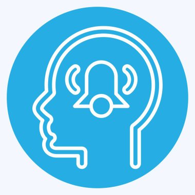 Simge anksiyetesi. Psikoloji Kişiliği sembolüyle ilgili. Basit dizayn edilebilir. Basit resimleme