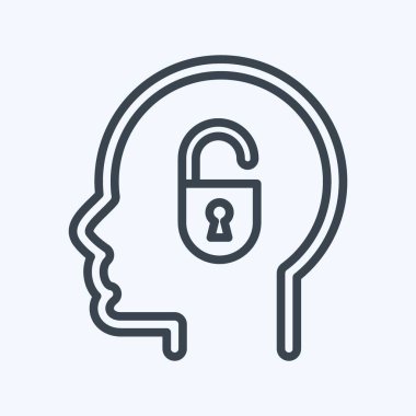 Simge Zayıflığı. Psikoloji Kişiliği sembolüyle ilgili. Basit dizayn edilebilir. Basit resimleme