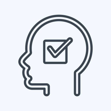 Simge inançları. Psikoloji Kişiliği sembolüyle ilgili. Basit dizayn edilebilir. Basit resimleme