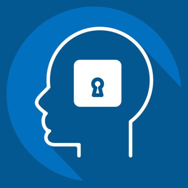 Simge Psikolojisi. Psikoloji Kişiliği sembolüyle ilgili. Basit dizayn edilebilir. Basit resimleme