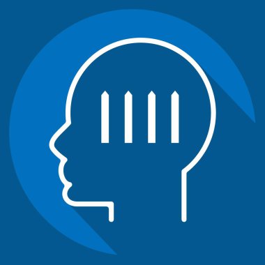 Simge Otizmi. Psikoloji Kişiliği sembolüyle ilgili. Basit dizayn edilebilir. Basit resimleme