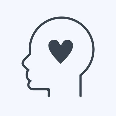 Simge İyiliği. Psikoloji Kişiliği sembolüyle ilgili. Basit dizayn edilebilir. Basit resimleme