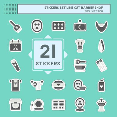 Icon Berber Dükkanı. Eğitim sembolüyle ilgili. Güzellik salonu. Basit resimleme