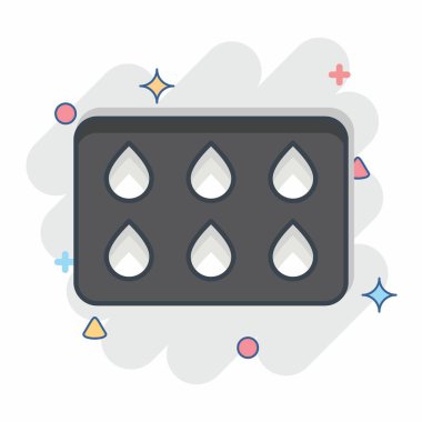 Simge Rengi Örnekleri. Berber dükkanı sembolüyle ilgili. Güzellik salonu. Basit resimleme