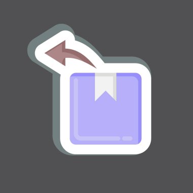 Simge Dönüyor. Kara Cuma sembolüyle ilgili. Alışveriş. Basit resimleme