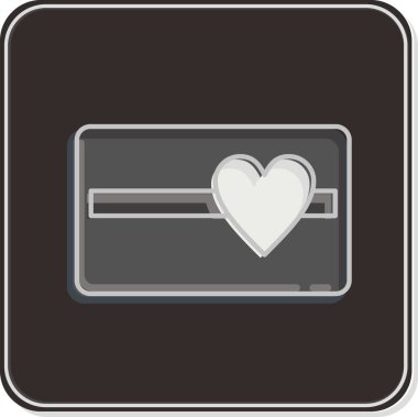 Simge Hediye Makbuzu. Kara Cuma sembolüyle ilgili. Alışveriş. Basit resimleme