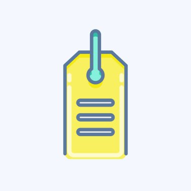 Simge İndirimi. Kara Cuma sembolüyle ilgili. Alışveriş. Basit resimleme