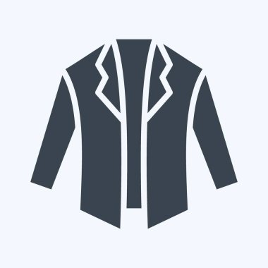 Simge Ceket. Kara Cuma sembolüyle ilgili. Alışveriş. Basit resimleme