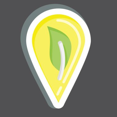 Görüntü tanımlaması Icon Eco Friendly. CBD yağ sembolüyle ilgili. Basit dizayn edilebilir. Basit resimleme