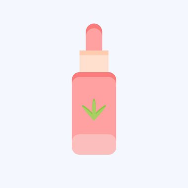 Icon kenevir yağı. CBD yağ sembolüyle ilgili. Basit dizayn edilebilir. Basit resimleme