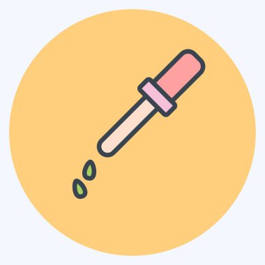 Suni Tadı Olmayan Simge. CBD yağ sembolüyle ilgili. Basit dizayn edilebilir. Basit resimleme