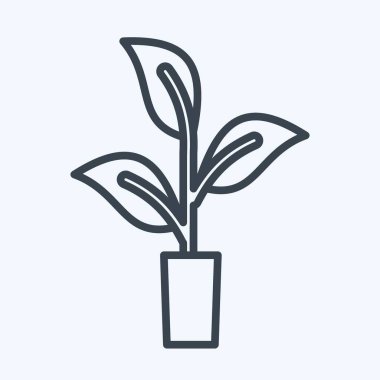 Icon Organik Kenevir. CBD yağ sembolüyle ilgili. Basit dizayn edilebilir. Basit resimleme