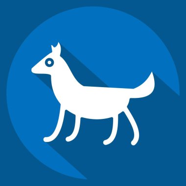 Simge Köpeği. Evcil Hayvanlar sembolüyle ilgili. Basit dizayn edilebilir. Basit resimleme