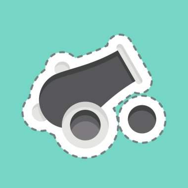 Simge Canon. Kurban bayramı sembolüyle ilgili. İslami. ramadhan. Basit resimleme