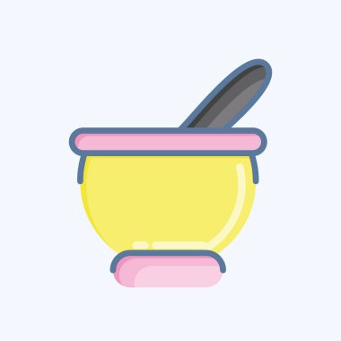 Simge Ye. Kurban bayramı sembolüyle ilgili. İslami. ramadhan. Basit resimleme