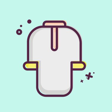 Simge Gömlek. Kurban bayramı sembolüyle ilgili. İslami. ramadhan. Basit resimleme