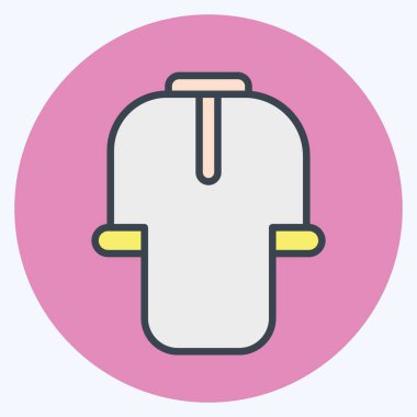 Simge Gömlek. Kurban bayramı sembolüyle ilgili. İslami. ramadhan. Basit resimleme