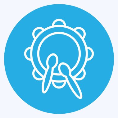 Simge Davulu. Kurban bayramı sembolüyle ilgili. İslami. ramadhan. Basit resimleme