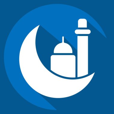 Bayram ikonu. Kurban bayramı sembolüyle ilgili. İslami. ramadhan. Basit resimleme