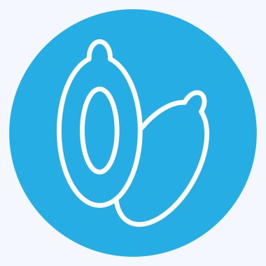 Icon Ootes. Kurban Bayramı sembolüyle ilgili. Mavi Gözler Tarzı. Basit dizayn edilebilir. Basit resimleme