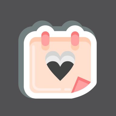 Etiketli Düğün Günü. Dekorasyon sembolüyle ilgili. Basit dizayn edilebilir. Basit resimleme