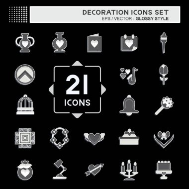 Simge Dekorasyonu. Eğitim sembolüyle ilgili. Parlak bir stil. Basit dizayn edilebilir. Basit resimleme