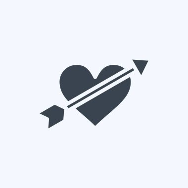 Simge Aşk Tanrısı. Dekorasyon sembolüyle ilgili. Kabartma tarzı. Basit dizayn edilebilir. Basit resimleme