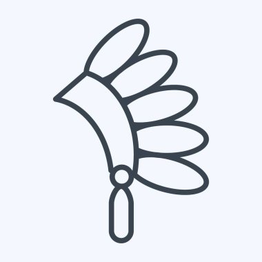 Simge Başlığı adresi. Amerikan Yerli Sembolü ile ilgili. Sıra tarzı. Basit tasarım düzenlenebilir