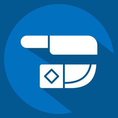 Simge Bıçağı. Amerikan Yerli Sembolü ile ilgili. Uzun gölge tarzı. Basit tasarım düzenlenebilir