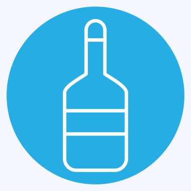 Simge Şişe. Deniz sembolüyle ilgili. Mavi gözlü. Basit dizayn edilebilir. Basit resimleme