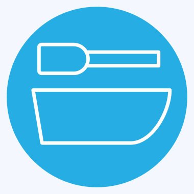 Simge gemisi. Deniz sembolüyle ilgili. Mavi gözlü. Basit dizayn edilebilir. Basit resimleme