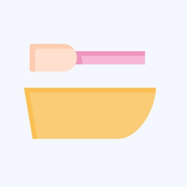 Simge gemisi. Deniz sembolüyle ilgili. Düz stil. Basit dizayn edilebilir. Basit resimleme