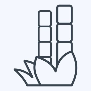 Simge Bambu. Çin Yeni Yıl sembolüyle ilgili. Sıra tarzı. Basit tasarım düzenlenebilir