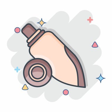 Simge kabuklu deniz hayvanı. Hawaii sembolüyle ilgili. Çizgi roman. Basit dizayn edilebilir. vektör