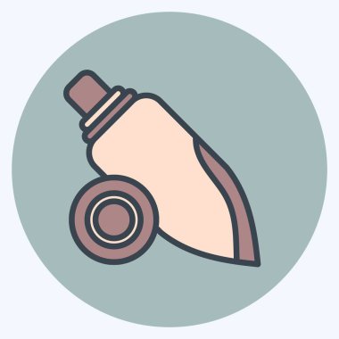 Simge kabuklu deniz hayvanı. Hawaii sembolüyle ilgili. renk arkadaşı stili. Basit dizayn edilebilir. vektör