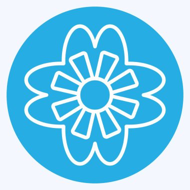 Simge Violet. Çiçek sembolüyle ilgili. Mavi gözlü. Basit dizayn edilebilir. Basit resimleme