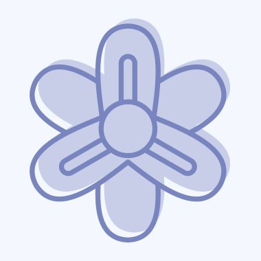 Simge sümbülü. Çiçek sembolüyle ilgili. İki ton stili. Basit dizayn edilebilir. Basit resimleme