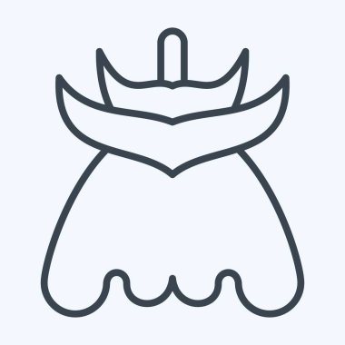 İkon Fuchsia. Çiçek sembolüyle ilgili. Sıra tarzı. Basit dizayn edilebilir. Basit resimleme