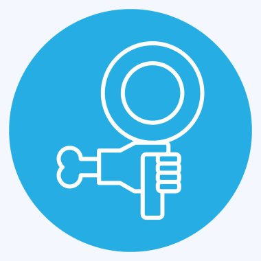 Simge Şekeri. Cadılar Bayramı sembolüyle ilgili. Mavi gözlü. Basit dizayn edilebilir. Basit resimleme