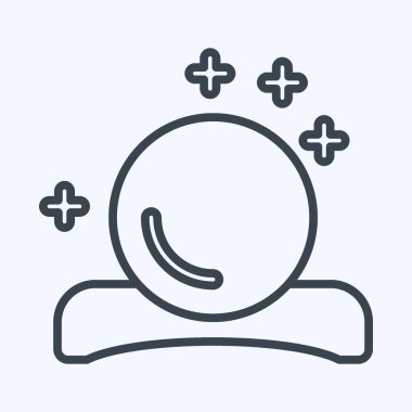 Simge Sihirli Top. Cadılar Bayramı sembolüyle ilgili. Sıra tarzı. Basit dizayn edilebilir. Basit resimleme