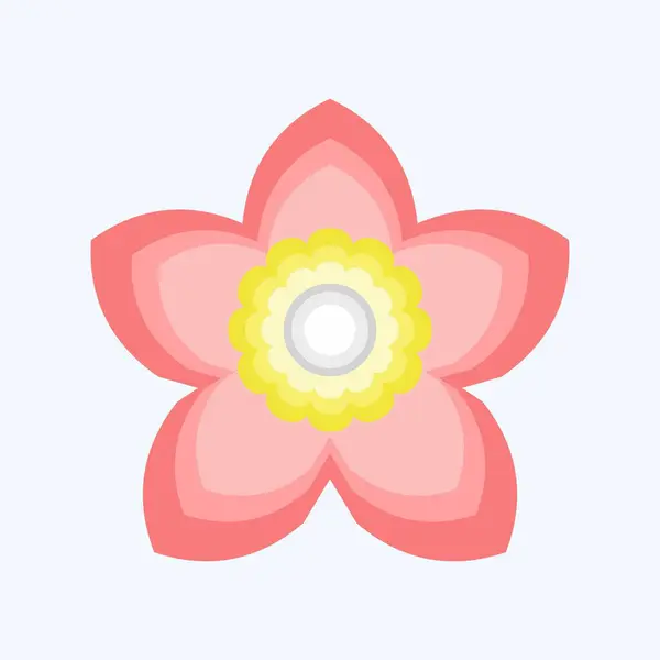 Icon Gardenia. related to Flowers symbol. flat style. simple design editable. simple illustration