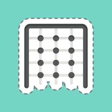 Çıkartma çizgisi tırmanışı kesti. Lunapark sembolüyle ilgili. Basit dizayn edilebilir. Basit resimleme