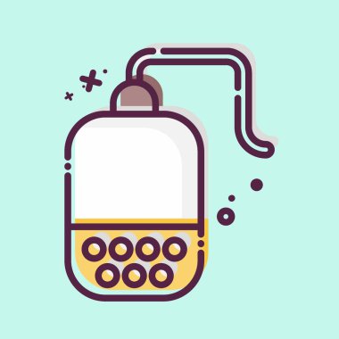 Simge Çay Bilgileri. Tea sembolüyle ilgili. MBE tarzı. Basit dizayn edilebilir. Basit bir çizim. yeşil çay