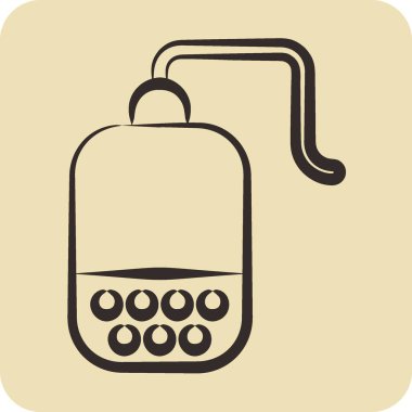 Simge Çay Bilgileri. Tea sembolüyle ilgili. El çizimi tarzı. Basit dizayn edilebilir. Basit bir çizim. yeşil çay