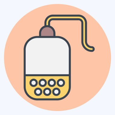 Simge Çay Bilgileri. Tea sembolüyle ilgili. renk arkadaşı stili. Basit dizayn edilebilir. Basit bir çizim. yeşil çay