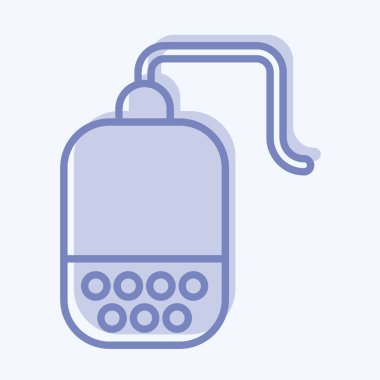 Simge Çay Bilgileri. Tea sembolüyle ilgili. İki ton stili. Basit dizayn edilebilir. Basit bir çizim. yeşil çay