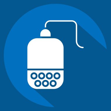 Simge Çay Bilgileri. Tea sembolüyle ilgili. Uzun gölge tarzı. Basit dizayn edilebilir. Basit bir çizim. yeşil çay